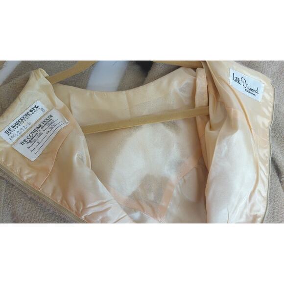 Vintage Lilli Diamond Caifornia Fur Trim Mini Dress READ - Picture 8 of 10